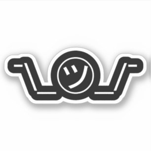 Tsu Kana Shrug Emoticon Ø\_ ㋡_/ Japanisch Kaomoji Aufkleber