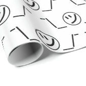 Tsu Kana Shrug Emoticon Ø\_ ㋡_/ Japanisch Kaomoji Geschenkpapier (Rolleneckpunkt)