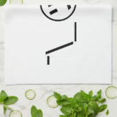 Tsu Kana Shrug Emoticon Ø\_ ㋡_/ Japanisch Kaomoji Geschirrtuch (Gefaltet)