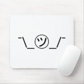 Tsu Kana Shrug Emoticon Ø\_ ㋡_/ Japanisch Kaomoji Mousepad (Mit Mouse)