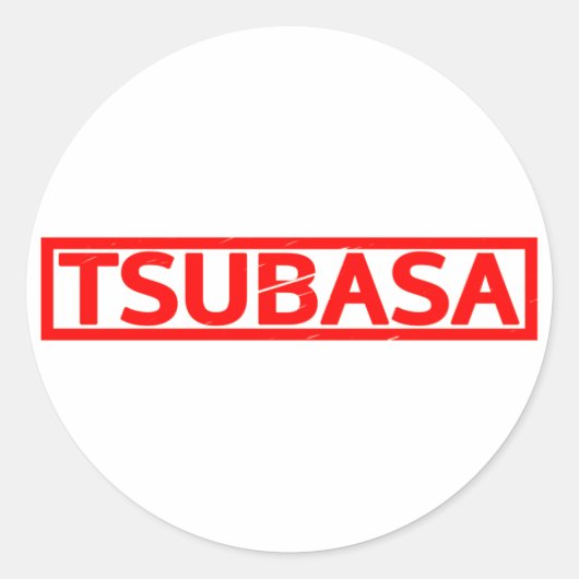 Tsubasa-Briefmarke Runder Aufkleber (Vorderseite)