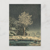 Tsuchiya Koitsu 土 屋 光 Sumidagawawa Wald Tokio Postkarte (Vorderseite)