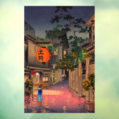 Tsuchiya Koitsu - Abend bei Ushigome Fensteraufkleber (Blatt 3)