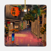 Tsuchiya Koitsu - Abend bei Ushigome Keramikornament (Rückseite)