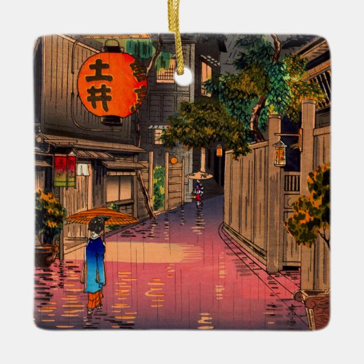 Tsuchiya Koitsu - Abend bei Ushigome Keramikornament (Vorderseite)