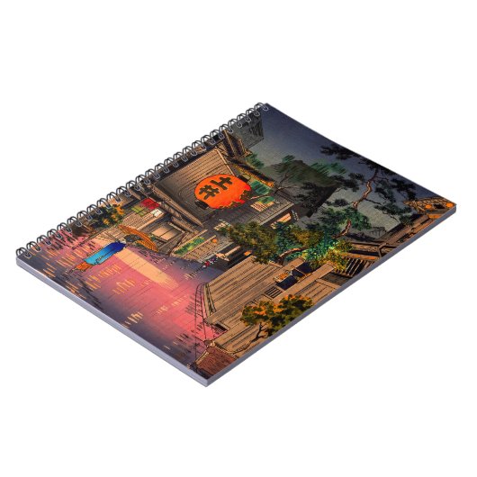 Tsuchiya Koitsu - Abend bei Ushigome Notizblock (Linke Seite)