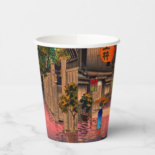 Tsuchiya Koitsu - Abend bei Ushigome Pappbecher (Links)