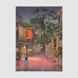 Tsuchiya Koitsu - Abend bei Ushigome Seidenpapier