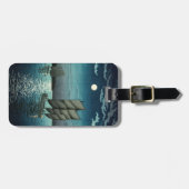 Tsuchiya Koitsu - Boote in Shinagawa, Nacht Gepäckanhänger (Vorderseite horizontal)