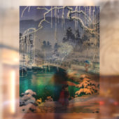 Tsuchiya Koitsu - Frühjahrsschnee bei Maruyama Fensteraufkleber (Blatt 2)