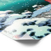 Tsuchiya Koitsu - Frühjahrsschnee bei Maruyama Fotodruck (Ecke)