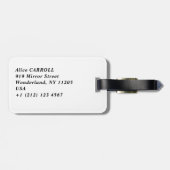 Tsuchiya Koitsu - Frühjahrsschnee bei Maruyama Gepäckanhänger (Rückseite horizontal)