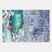 Tsuchiya Koitsu - Frühjahrsschnee bei Maruyama Geschenkpapier Set (Vorderseite)