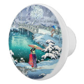 Tsuchiya Koitsu - Frühjahrsschnee bei Maruyama Keramikknauf (Rechts)
