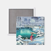 Tsuchiya Koitsu - Frühjahrsschnee bei Maruyama Magnet (Vorderseite/Rückseite)