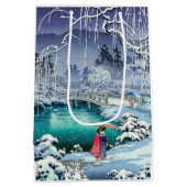 Tsuchiya Koitsu - Frühjahrsschnee bei Maruyama Mittlere Geschenktüte (Rückseite)