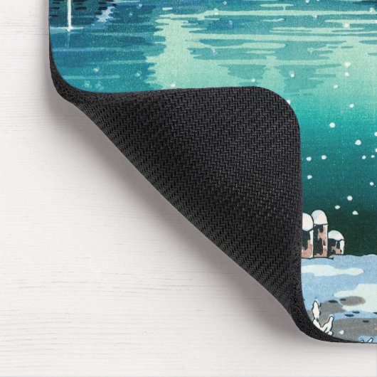 Tsuchiya Koitsu - Frühjahrsschnee bei Maruyama Mousepad (Ecke)