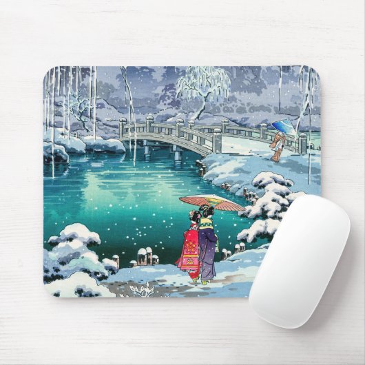 Tsuchiya Koitsu - Frühjahrsschnee bei Maruyama Mousepad (Mit Mouse)