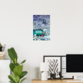 Tsuchiya Koitsu - Frühjahrsschnee bei Maruyama Poster (Heimbüro)