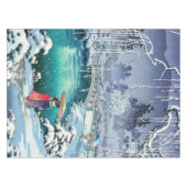 Tsuchiya Koitsu - Frühjahrsschnee bei Maruyama Tischdecke (Vorderseite (Horizontal))