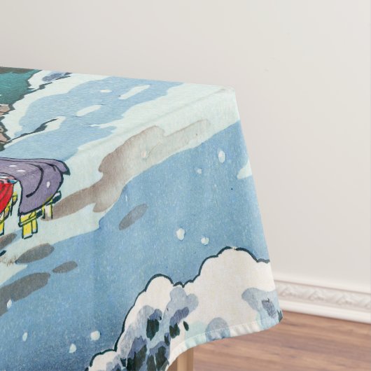 Tsuchiya Koitsu - Frühjahrsschnee bei Maruyama Tischdecke (Beispiel)