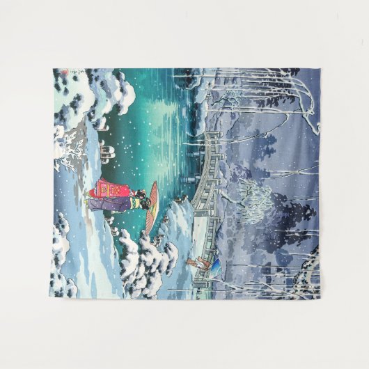 Tsuchiya Koitsu - Frühjahrsschnee bei Maruyama Wandteppich (Vorderseite (Horizontal))