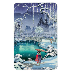 Tsuchiya Koitsu - Frühlings-Schnee in Maruyama Magnet