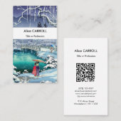 Tsuchiya Koitsu - Frühlings-Schnee Maruyama - QR-C Visitenkarte (Vorne/Hinten)