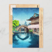 Tsuchiya Koitsu Kameido Tenmangu Shrine Postkarte (Vorne/Hinten)