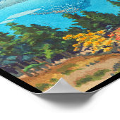 Tsuchiya Koitsu Lake Ashi in den Hakone Hills Poster (Ecke)