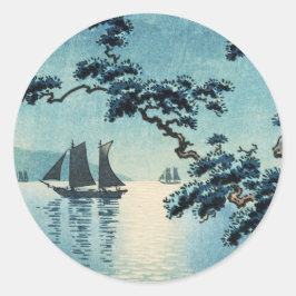 Tsuchiya Koitsu Maiko Sea Shore Runder Aufkleber