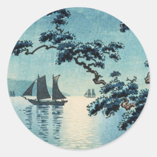 Tsuchiya Koitsu Maiko Sea Shore Runder Aufkleber