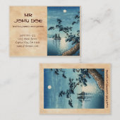 Tsuchiya Koitsu Maiko Seeufer-Schienbein hanga Visitenkarte (Vorne/Hinten)