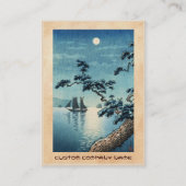 Tsuchiya Koitsu Maiko Seeufer-Schienbein hanga Visitenkarte (Rückseite)