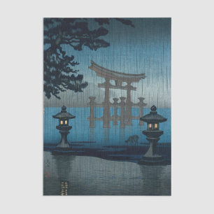 Tsuchiya Koitsu - Miyajima im Regen Seidenpapier