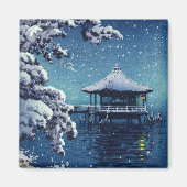 Tsuchiya Koitsu - Schnee auf dem Ukimido in Katada Magnet (Vorne)