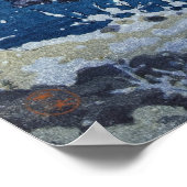 Tsuchiya Koitsu - Schnee auf dem Ukimido in Katada Poster (Ecke)