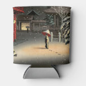 Tsuchiya Koitsu - Schnee bei Nezu Shrine Dosenkühler (Vorderseite)