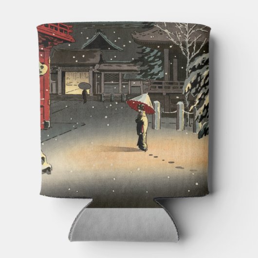 Tsuchiya Koitsu - Schnee bei Nezu Shrine Dosenkühler (Rückseite)