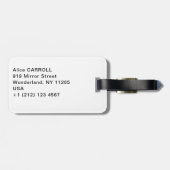 Tsuchiya Koitsu - Schnee bei Nezu Shrine Gepäckanhänger (Rückseite horizontal)