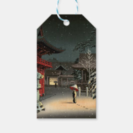 Tsuchiya Koitsu - Schnee bei Nezu Shrine Geschenkanhänger