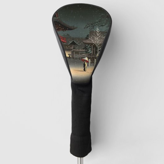 Tsuchiya Koitsu - Schnee bei Nezu Shrine Golf Headcover (Vorderseite)