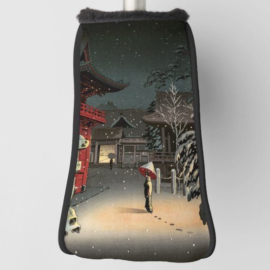 Tsuchiya Koitsu - Schnee bei Nezu Shrine Golf Headcover (Rotieren 90)