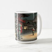 Tsuchiya Koitsu - Schnee bei Nezu Shrine Kaffeetasse (VorderseiteRechts)