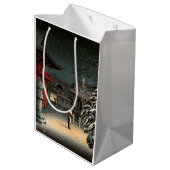 Tsuchiya Koitsu - Schnee bei Nezu Shrine Mittlere Geschenktüte (Rückseite Schrägansicht)