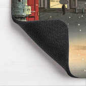 Tsuchiya Koitsu - Schnee bei Nezu Shrine Mousepad (Ecke)