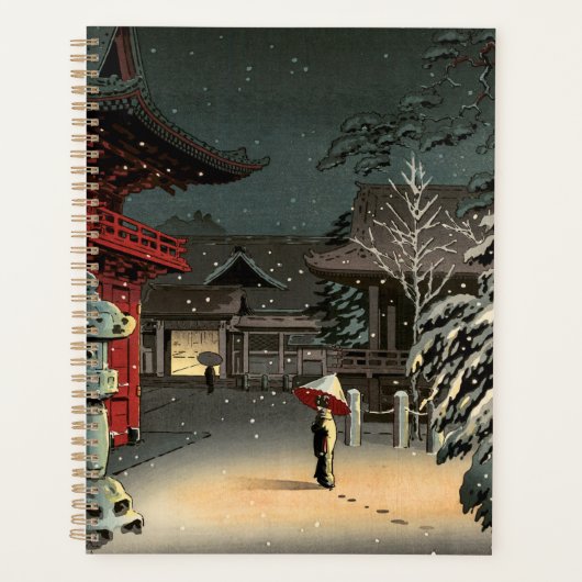 Tsuchiya Koitsu - Schnee bei Nezu Shrine Planer (Vorderseite)