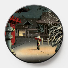 Tsuchiya Koitsu - Schnee bei Nezu Shrine PopSocket