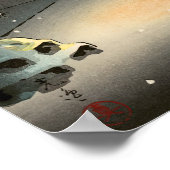 Tsuchiya Koitsu - Schnee bei Nezu Shrine Poster (Ecke)