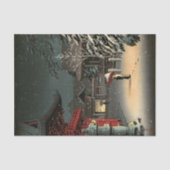 Tsuchiya Koitsu - Schnee bei Nezu Shrine Seidenpapier (Vorderseite)